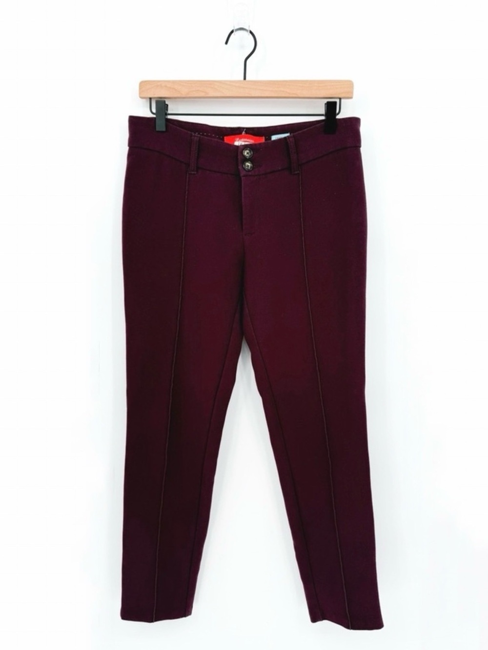 ☀️ 3/$25 Cartonnier Charlie Ankle Trouser Pant in Oxblood Burgundy Size 4